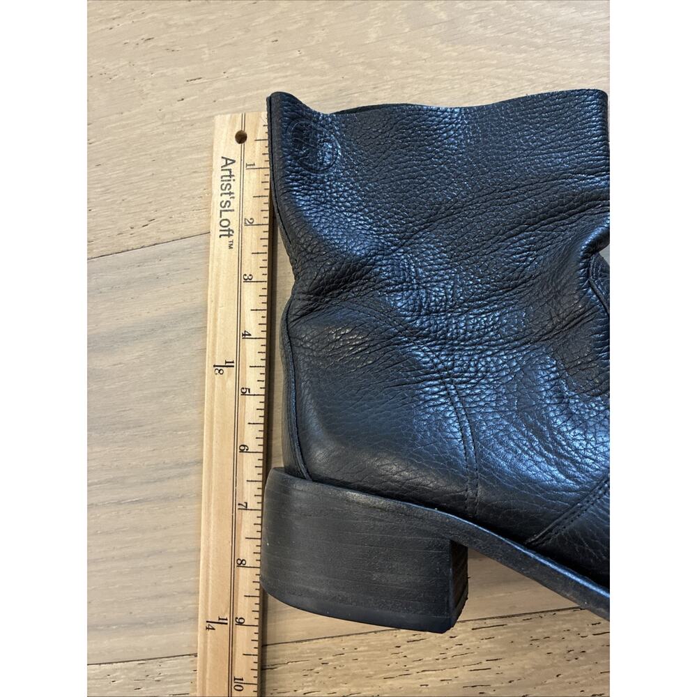 Tory Burch Siena Black Leather Ankle Boots Size 8 - Picture 8 of 8
